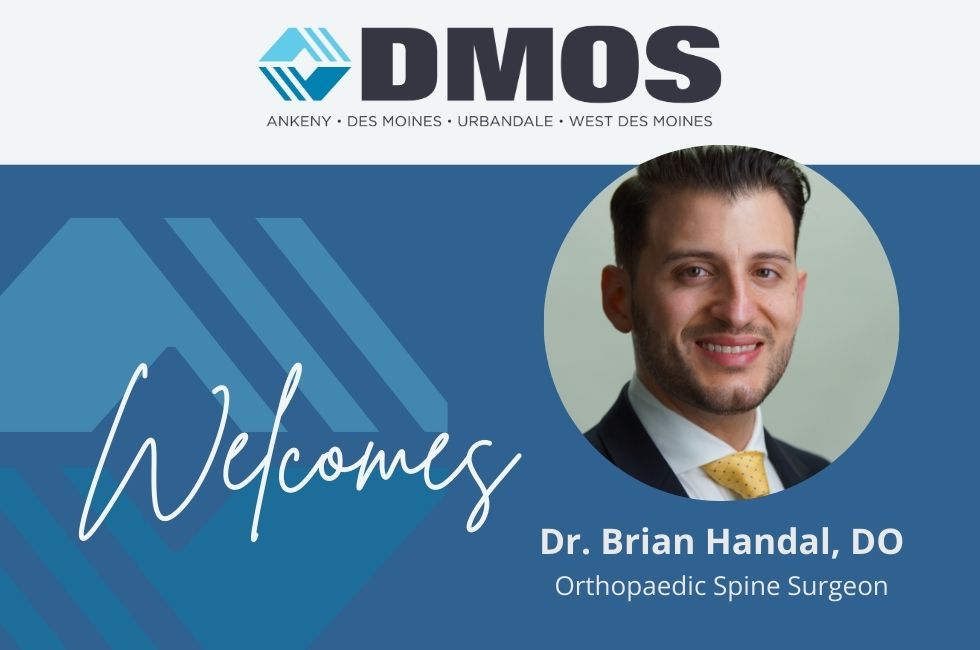 DMOS Announces Arrival of Dr. Brian Handal, Spine Surgeon