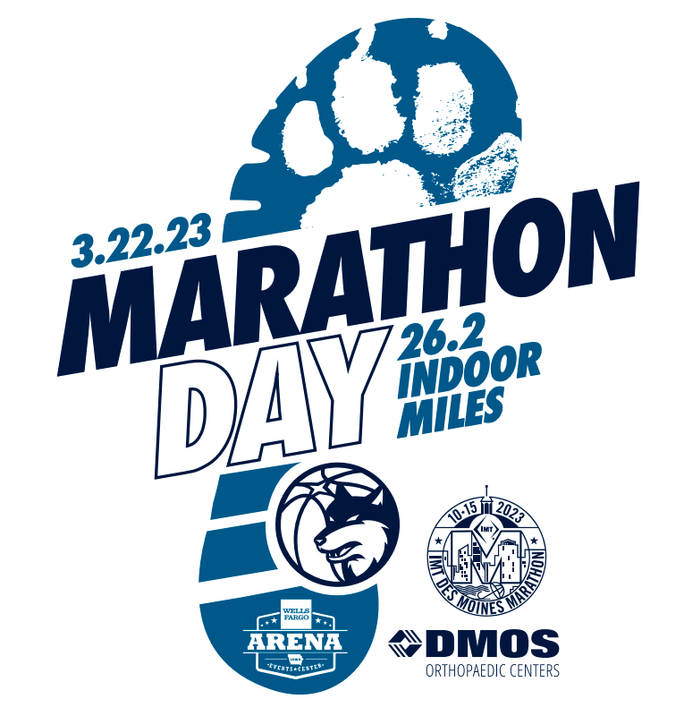 DMOS Iowa Wolves IMT Marathon Logo